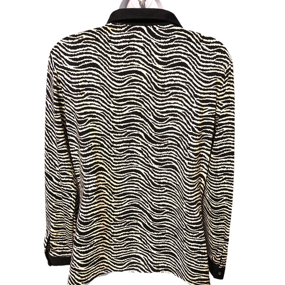 J. McLaughlin Betty Shirt Zebra Print Excellent - Picture 6 of 9